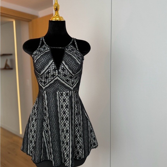 Free People Black & White Cocktail Dress | Night Muse - Picture 2 of 5